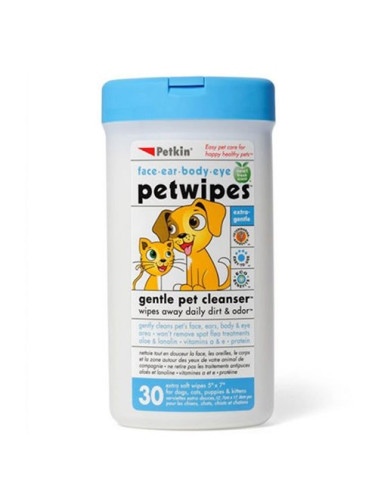 PetKin Pet Wipes - 30 Wipes