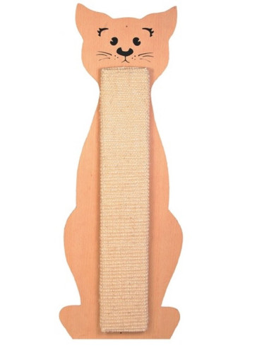 Trixie Cat Scratching Board Cat Shaped, Beige