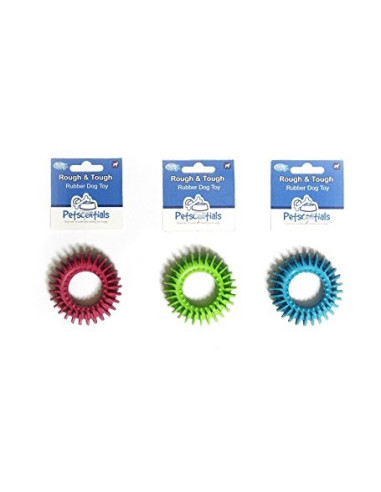 Petsentials Tough Rubber Disc Assorted Colours