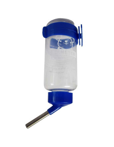 Pawzone Blue Water Bottle for Small Animal Cages