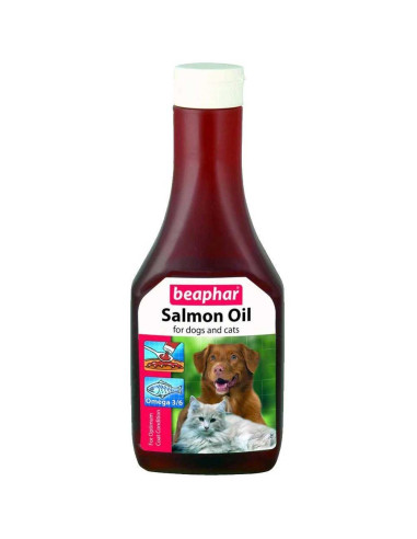 Beaphar Salmon Oil Anti Hair Fall Supplement for Dogs, 425 ml