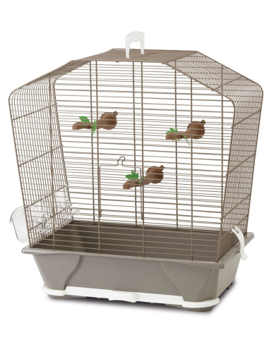 Camille 30 Bird Cage, Warm Grey, 45x25x48 cm