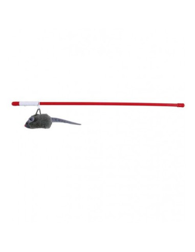 Playing rod with plush mouse, 50 cm