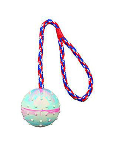 Trixie Ball on a Rope Natural Rubber