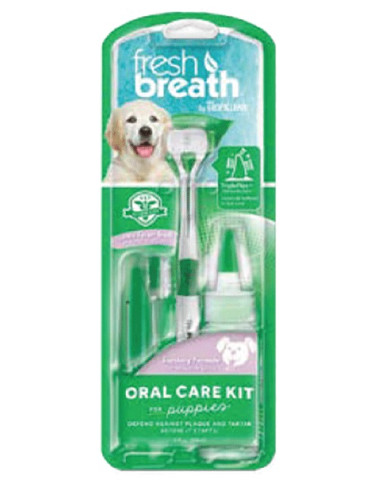 TROPICLEAN Fresh Breath Oral Care Kit For Puppies 