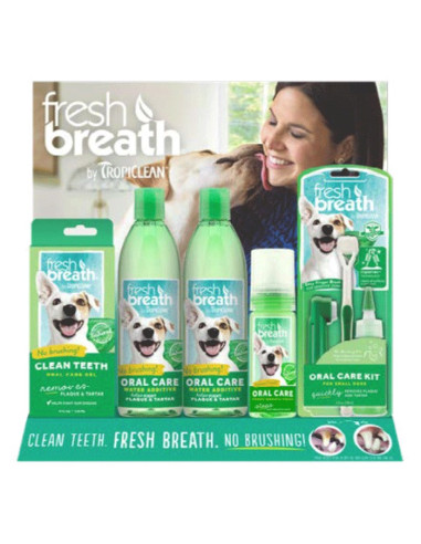 Tropiclean 16pc Fresh Breath Starter Display - Free POS Display
