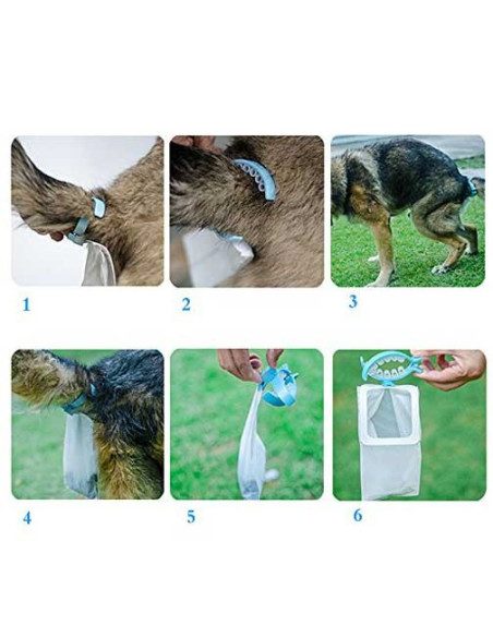 Pawzone Hands Free Dog Faeces Container Clip With Portable Dog Waste Bags