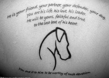 dog memorial tattoos quotes